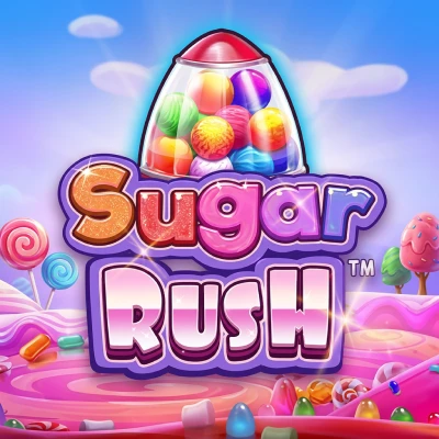 Sugar Rush cluster-pays pokie tile in the Wolf Winner game lobby